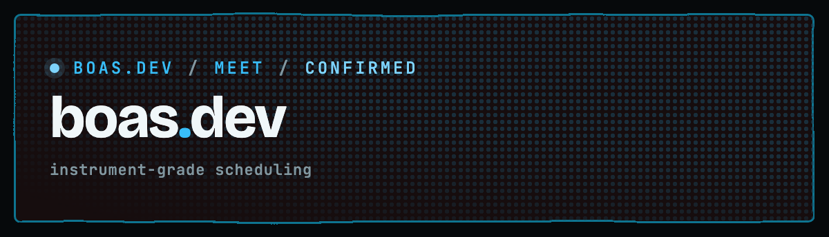 boas.dev / meet / confirmed