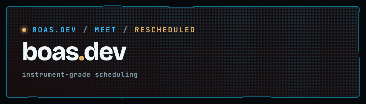 boas.dev / meet / rescheduled